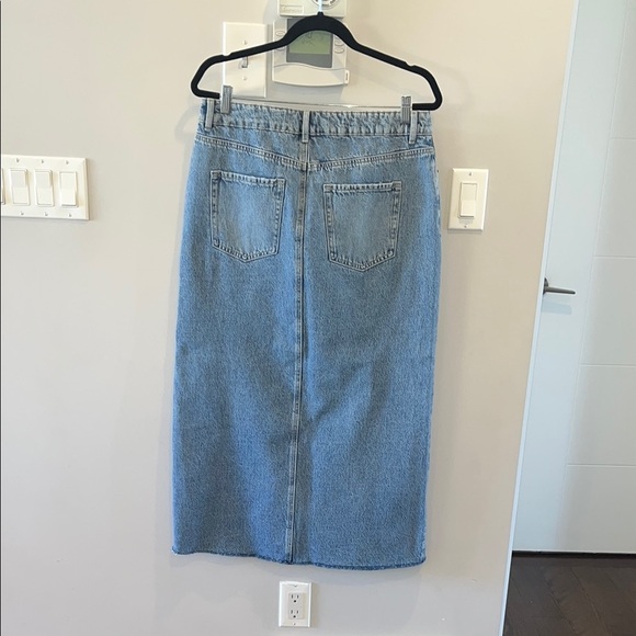 Dynamite Denim Maxi Skirt in Medium Light Indigo/Blue Monday - Picture 6 of 9